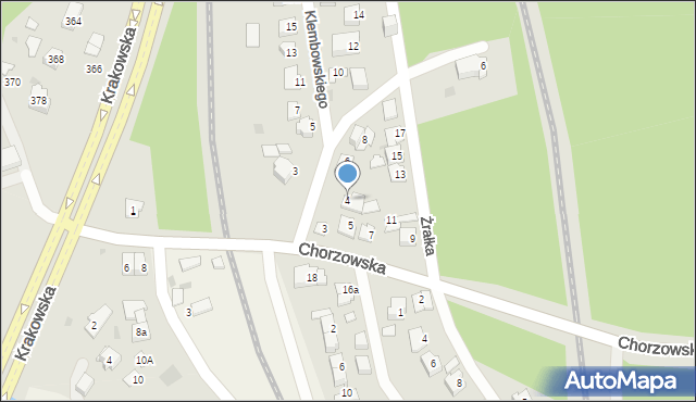 Kielce, Klembowskiego Zenobiusza, 4, mapa Kielc