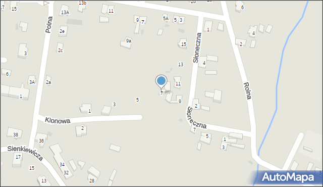Kisielice, Klonowa, 7, mapa Kisielice
