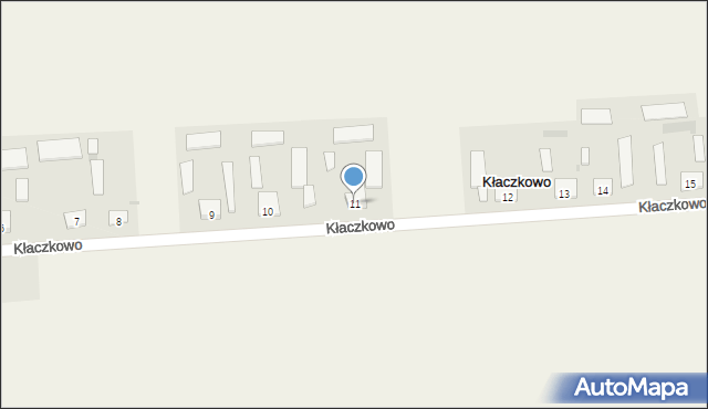 Kłaczkowo, Kłaczkowo, 11, mapa Kłaczkowo