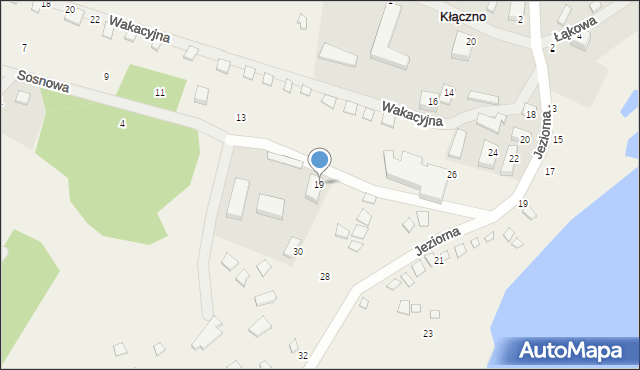 Kłączno, Kłączno, 19, mapa Kłączno