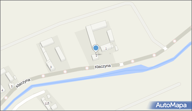 Kłaczyna, Kłaczyna, 2, mapa Kłaczyna