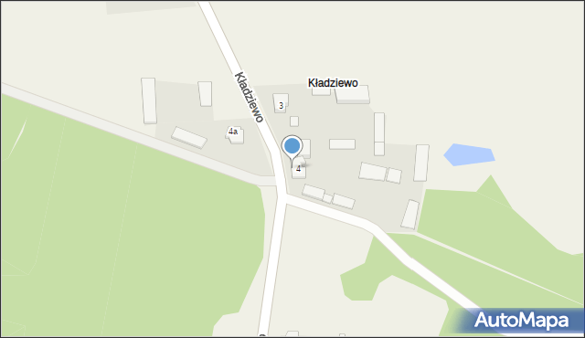 Kładziewo, Kładziewo, 5, mapa Kładziewo