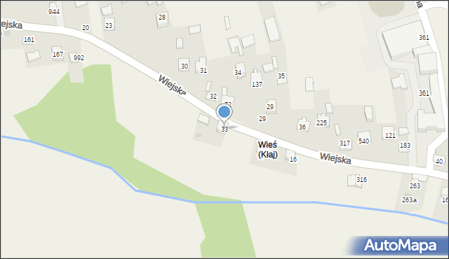 Kłaj, Kłaj, 33, mapa Kłaj