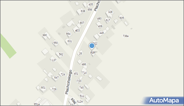 Kłaj, Kłaj, 819, mapa Kłaj