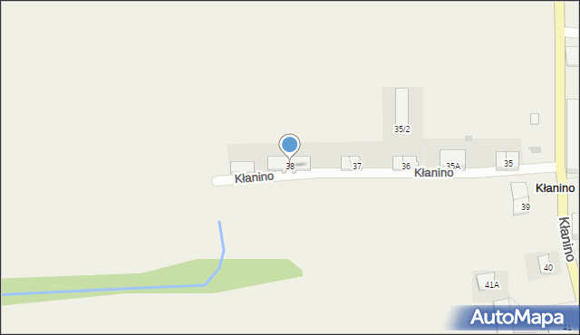 Kłanino, Kłanino, 38, mapa Kłanino