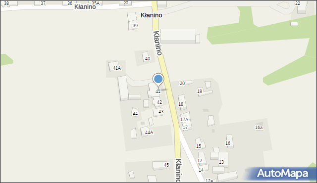 Kłanino, Kłanino, 41, mapa Kłanino