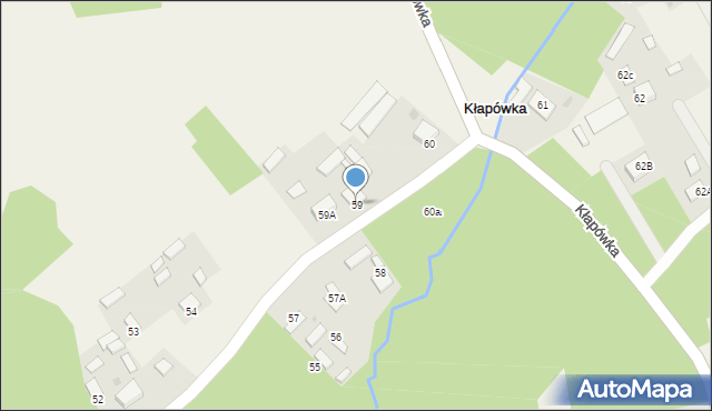 Kłapówka, Kłapówka, 59, mapa Kłapówka