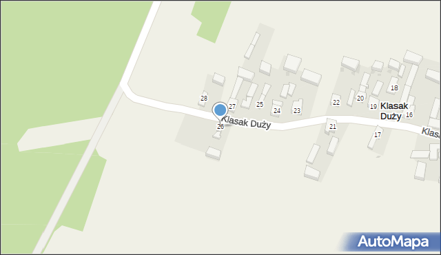 Klasak Duży, Klasak Duży, 26, mapa Klasak Duży