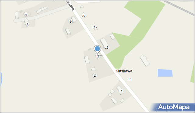 Klaskawa, Klaskawa, 11, mapa Klaskawa