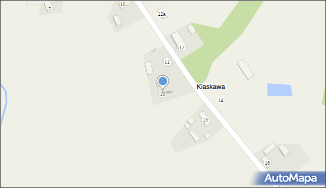 Klaskawa, Klaskawa, 13, mapa Klaskawa