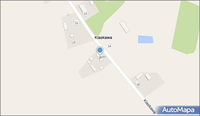 Klaskawa, Klaskawa, 15, mapa Klaskawa