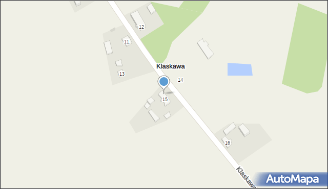 Klaskawa, Klaskawa, 15A, mapa Klaskawa