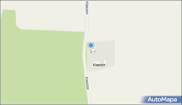 Klasztor, Klasztor, 8, mapa Klasztor