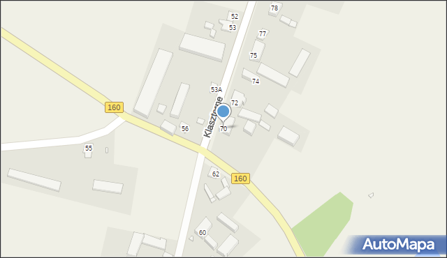 Klasztorne, Klasztorne, 70, mapa Klasztorne