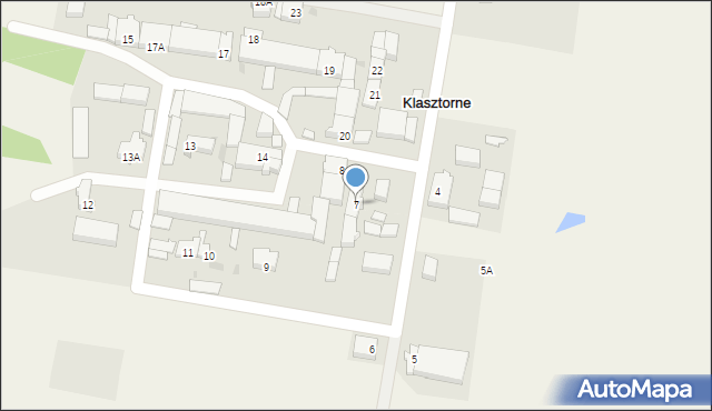 Klasztorne, Klasztorne, 7, mapa Klasztorne