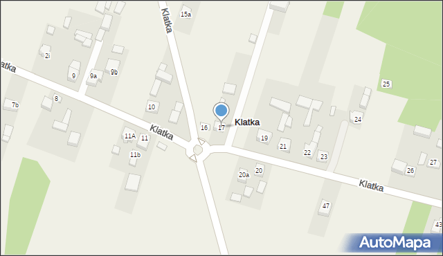 Klatka, Klatka, 17, mapa Klatka