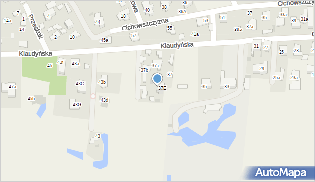 Klaudyn, Klaudyńska, 37d, mapa Klaudyn