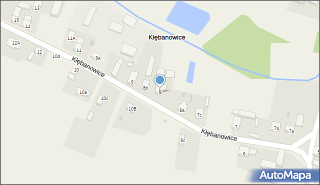 Kłębanowice, Kłębanowice, 8, mapa Kłębanowice