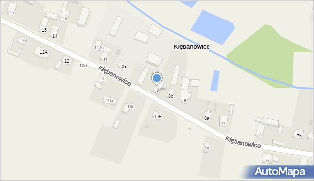 Kłębanowice, Kłębanowice, 9, mapa Kłębanowice