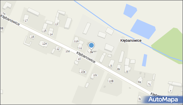 Kłębanowice, Kłębanowice, 9a, mapa Kłębanowice