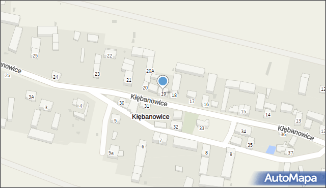 Kłębanowice, Kłębanowice, 19, mapa Kłębanowice