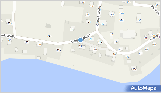 Klebark Wielki, Klebark Wielki, 23, mapa Klebark Wielki