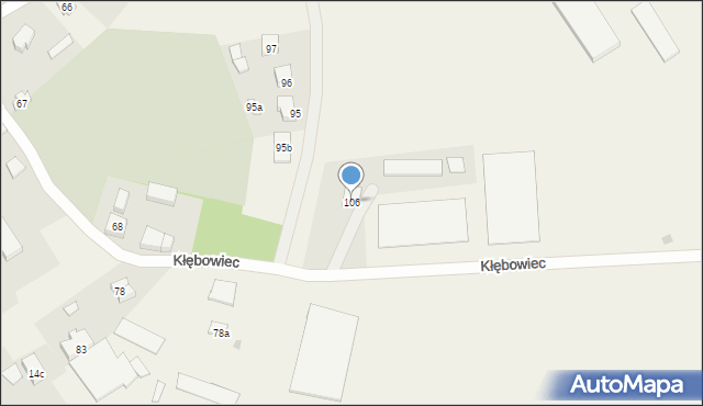 Kłębowiec, Kłębowiec, 106, mapa Kłębowiec