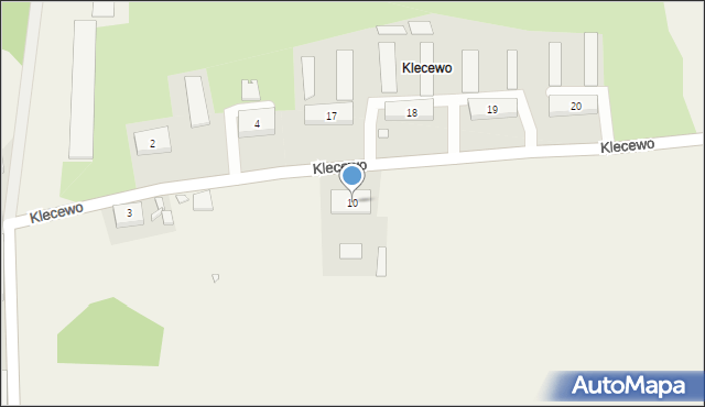 Klecewo, Klecewo, 10, mapa Klecewo