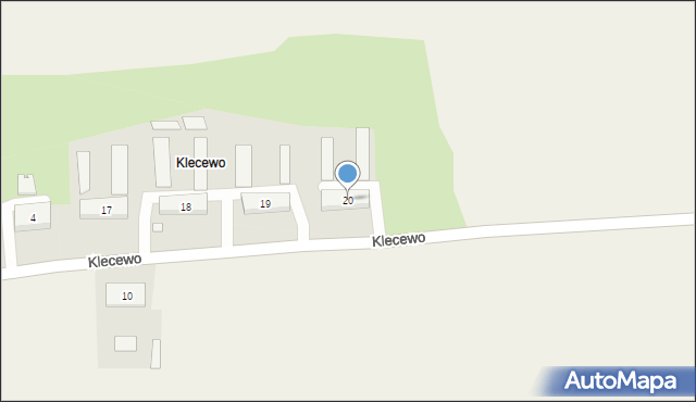 Klecewo, Klecewo, 20, mapa Klecewo