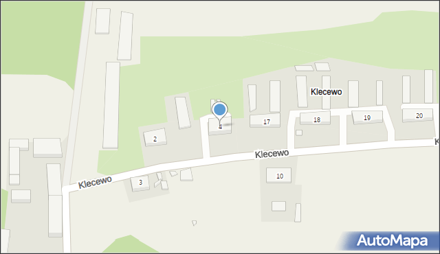 Klecewo, Klecewo, 4, mapa Klecewo