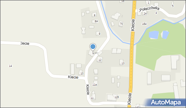 Klecie, Klecie, 7, mapa Klecie