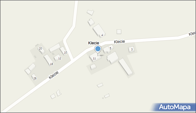 Klecie, Klecie, 9, mapa Klecie