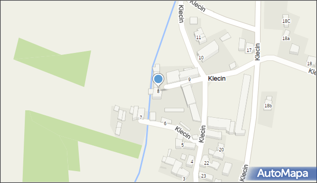 Klecin, Klecin, 8, mapa Klecin