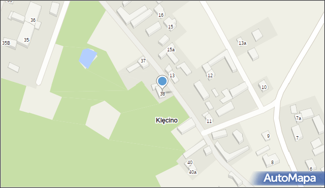 Klęcino, Klęcino, 38, mapa Klęcino