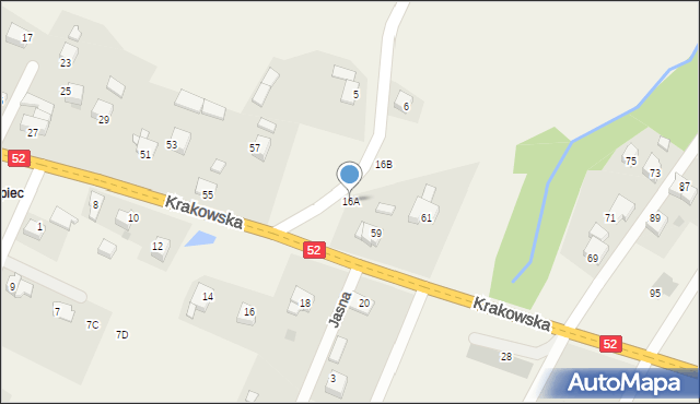 Klecza Dolna, Klecza Dolna, 16A, mapa Klecza Dolna