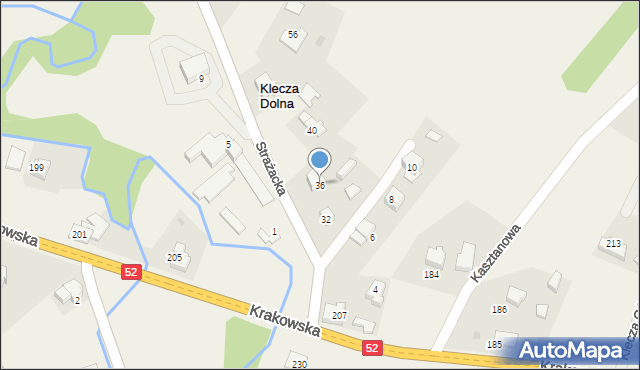 Klecza Dolna, Klecza Dolna, 178A, mapa Klecza Dolna