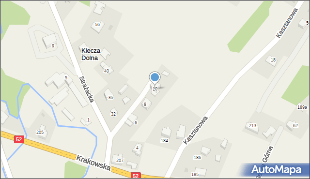 Klecza Dolna, Klecza Dolna, 183b, mapa Klecza Dolna