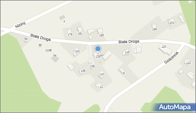 Klecza Dolna, Klecza Dolna, 214, mapa Klecza Dolna