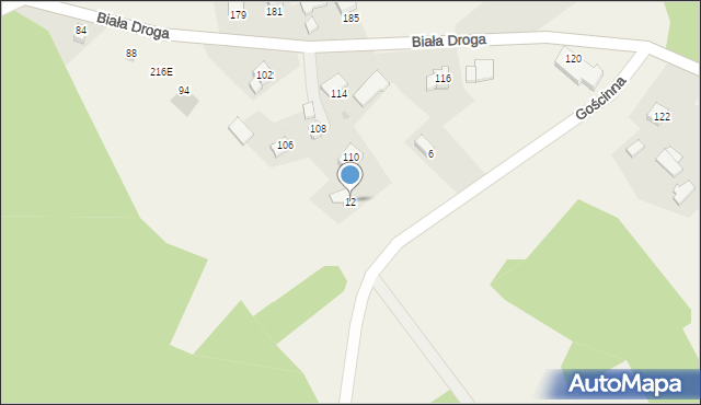 Klecza Dolna, Klecza Dolna, 215D, mapa Klecza Dolna