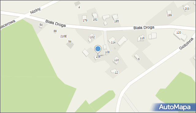 Klecza Dolna, Klecza Dolna, 216, mapa Klecza Dolna