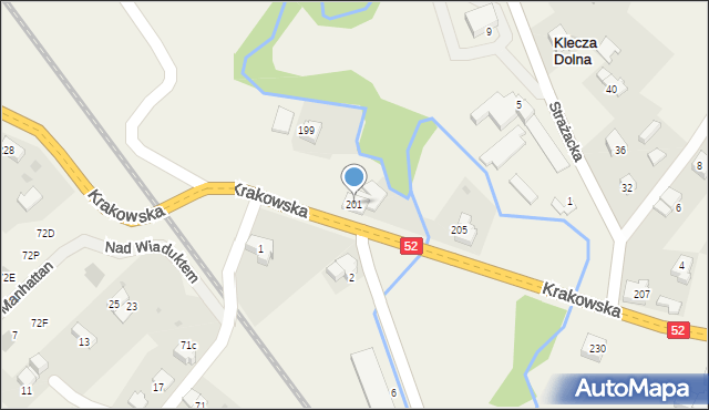 Klecza Dolna, Klecza Dolna, 74, mapa Klecza Dolna