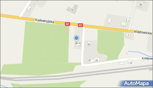 Klecza Górna, Klecza Górna, 57, mapa Klecza Górna