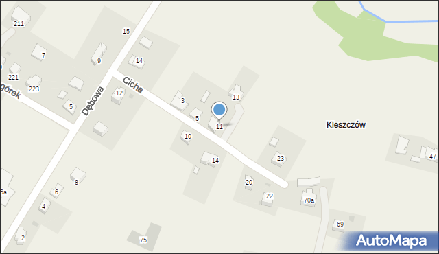 Klecza Górna, Klecza Górna, 6A, mapa Klecza Górna