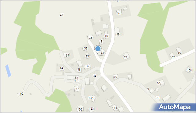 Klęczana, Klęczana, 15, mapa Klęczana