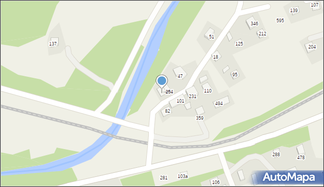 Klęczany, Klęczany, 279, mapa Klęczany