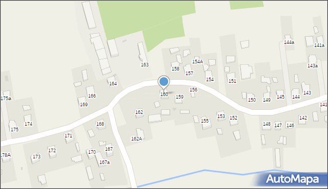 Klęczany, Klęczany, 160, mapa Klęczany
