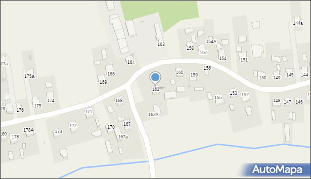 Klęczany, Klęczany, 162, mapa Klęczany