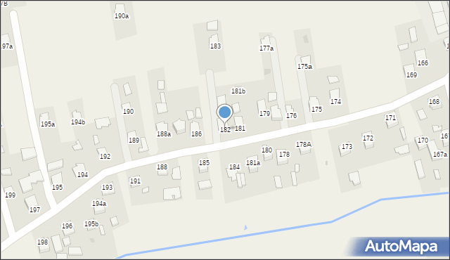 Klęczany, Klęczany, 182, mapa Klęczany