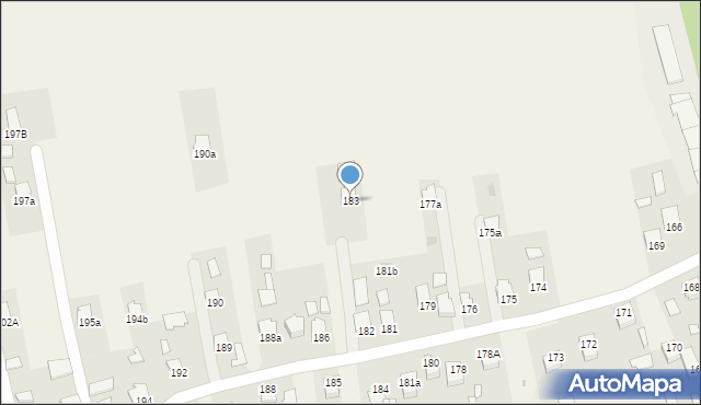 Klęczany, Klęczany, 183, mapa Klęczany