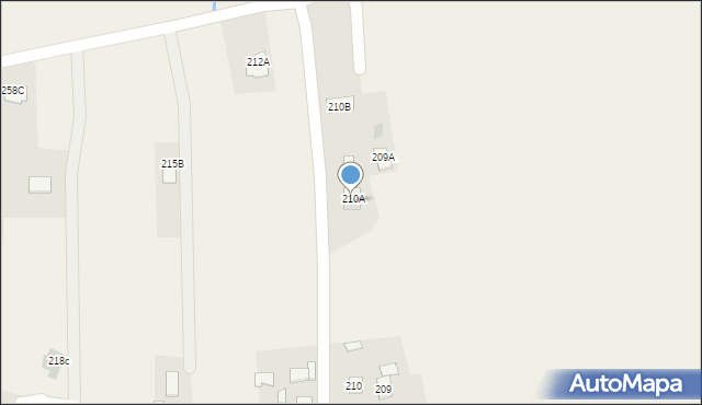 Klęczany, Klęczany, 209A, mapa Klęczany